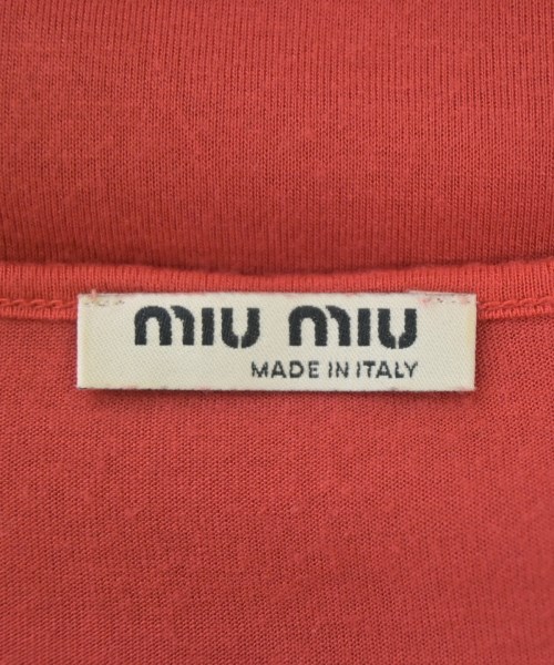 Miu Miu（ミュウミュウ）Tシャツ・カットソー 赤 サイズ:L レディース/2200694698301