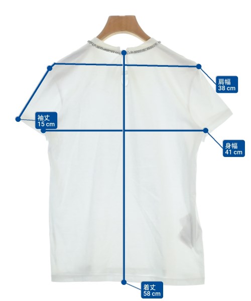 Miu Miu（ミュウミュウ）Tシャツ・カットソー 白 サイズ:XS レディース/2200696031021