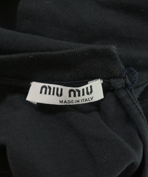 Miu Miu（ミュウミュウ）Tシャツ・カットソー 黒 サイズ:S レディース/2200696031038