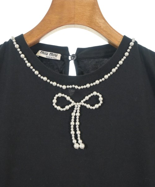 Miu Miu（ミュウミュウ）Tシャツ・カットソー 黒 サイズ:S レディース/2200696031038