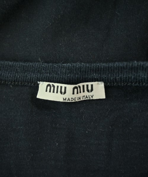 Miu Miu（ミュウミュウ）Tシャツ・カットソー 黒 サイズ:S レディース/2200684625041