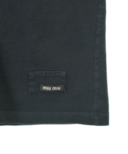 Miu Miu（ミュウミュウ）Tシャツ・カットソー 黒 サイズ:S レディース/2200684625041
