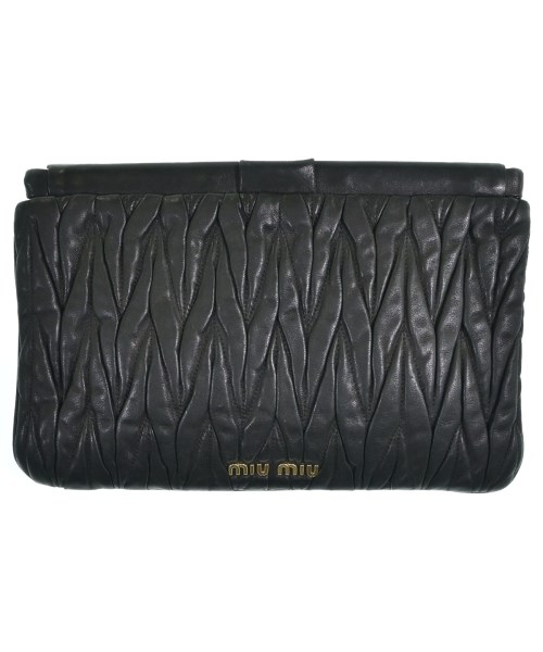 Miu Miu（ミュウミュウ）クラッチバッグ 黒 サイズ:- レディース/2200697097095