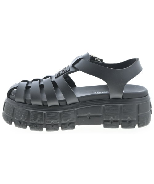 Miu Miu（ミュウミュウ）サンダル 黒 サイズ:EU35(21.5cm位) レディース/2200697097156