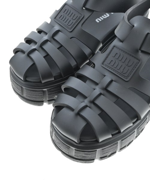 Miu Miu（ミュウミュウ）サンダル 黒 サイズ:EU35(21.5cm位) レディース/2200697097156