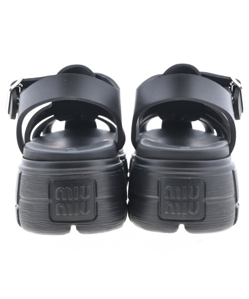 Miu Miu（ミュウミュウ）サンダル 黒 サイズ:EU35(21.5cm位) レディース/2200697097156