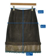 Miu Miu（ミュウミュウ）ひざ丈スカート 茶 サイズ:40(M位) レディース/2200696290404