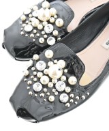 Miu Miu（ミュウミュウ）バレエシューズ/オペラシューズ 黒 サイズ:EU39 1/2(26cm位) レディース/2200698528130