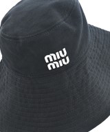 Miu Miu（ミュウミュウ）ハット 黒 サイズ:S レディース/2200679241126