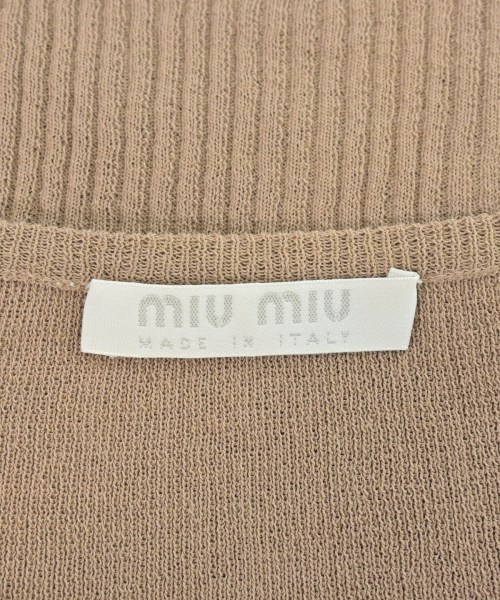 Miu Miu（ミュウミュウ）ベスト/ノースリーブ 茶 サイズ:-(XS位) レディース/2200694592197