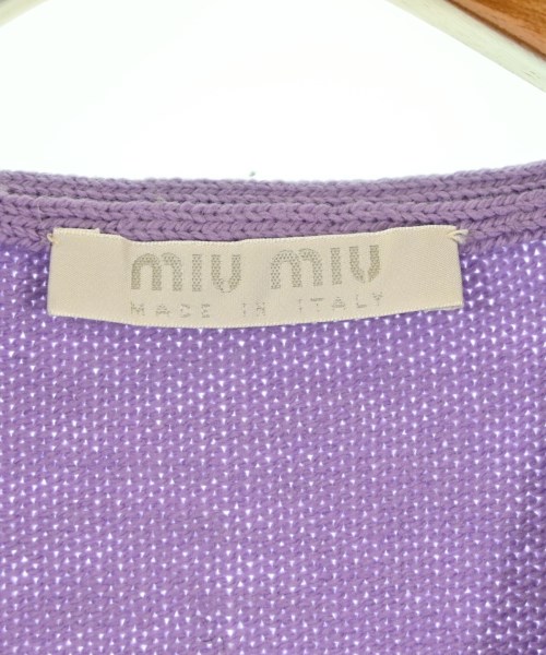 Miu Miu（ミュウミュウ）カーディガン 紫 サイズ:-(L位) レディース/2200694592203