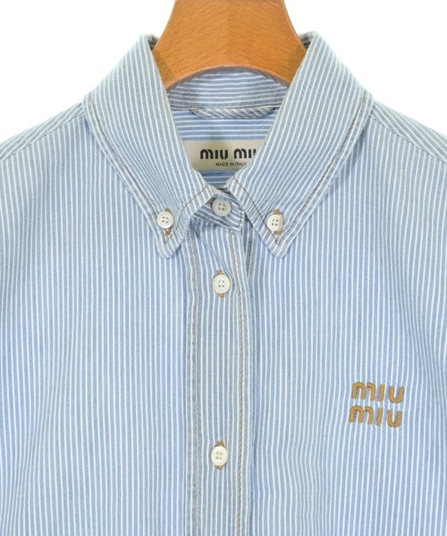 Miu Miu（ミュウミュウ）カジュアルシャツ 青 サイズ:36(XS位) レディース/2200693916017