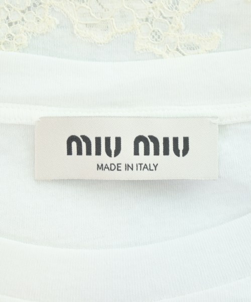 Miu Miu（ミュウミュウ）Tシャツ・カットソー 白 サイズ:XS レディース/2200693916062