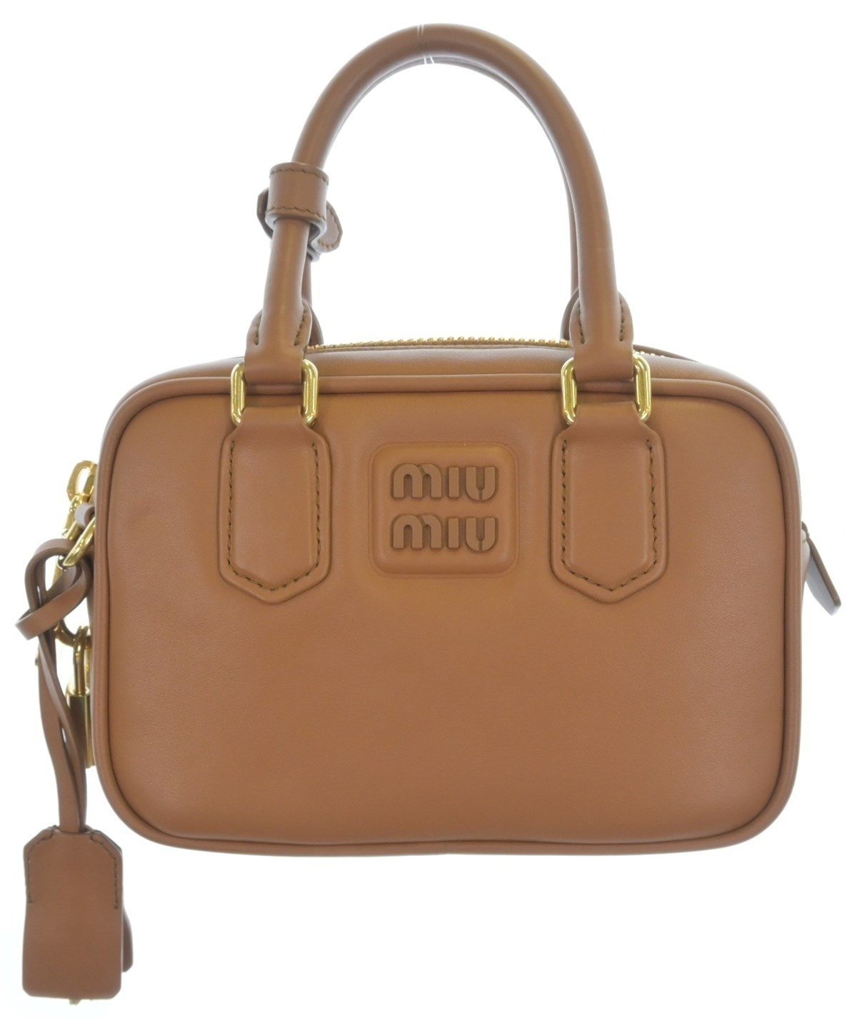 Miu Miu（ミュウミュウ）ハンドバッグ 茶 サイズ:- レディース