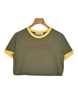 Miu Miu（ミュウミュウ）Tシャツ・カットソー カーキ サイズ:S レディース/2200701601065