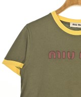 Miu Miu（ミュウミュウ）Tシャツ・カットソー カーキ サイズ:S レディース/2200701601065