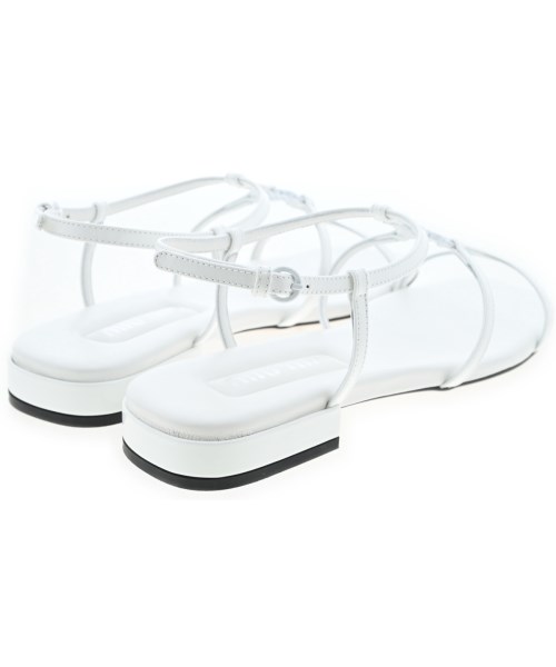 Miu Miu（ミュウミュウ）サンダル 白 サイズ:EU38(24.5cm位) レディース/2200701601119