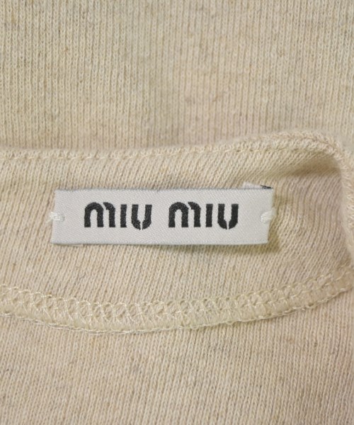 Miu Miu（ミュウミュウ）Tシャツ・カットソー ベージュ サイズ:M レディース/2200701997021