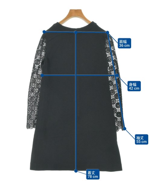 Miu Miu（ミュウミュウ）ワンピース 黒 サイズ:38(S位) レディース/2200655772149