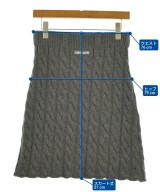 Miu Miu（ミュウミュウ）ロング・マキシ丈スカート グレー サイズ:36(XS位) レディース/2200649644063