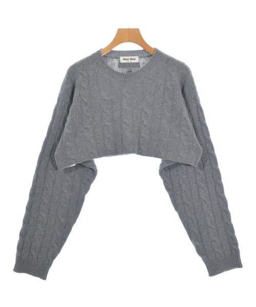 Miu Miu(ミュウミュウ)ニット・セーター グレー サイズ:38(S位)/2200652185027