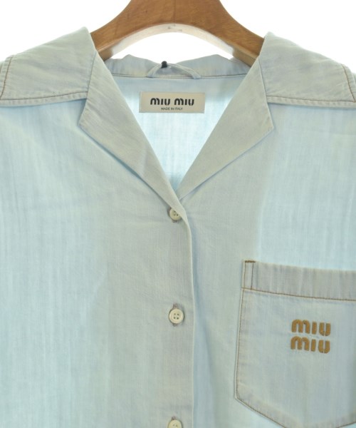 Miu Miu（ミュウミュウ）カジュアルシャツ 青 サイズ:40(M位) レディース/2200657133061