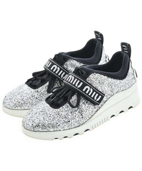 Miu Miu(ミュウミュウ)スニーカー シルバー サイズ:EU37 1/2(24cm位)/2200657695019