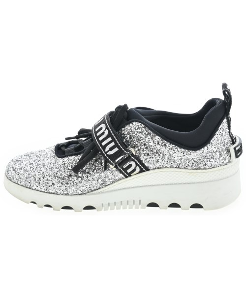 Miu Miu（ミュウミュウ）スニーカー シルバー サイズ:EU37 1/2(24cm位) レディース/2200657695019