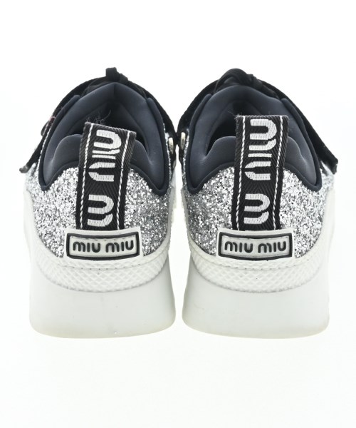Miu Miu（ミュウミュウ）スニーカー シルバー サイズ:EU37 1/2(24cm位) レディース/2200657695019