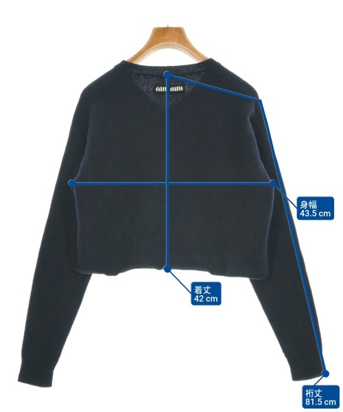 Miu Miu（ミュウミュウ）ニット・セーター 紺 サイズ:38(S位) レディース/2200657731021