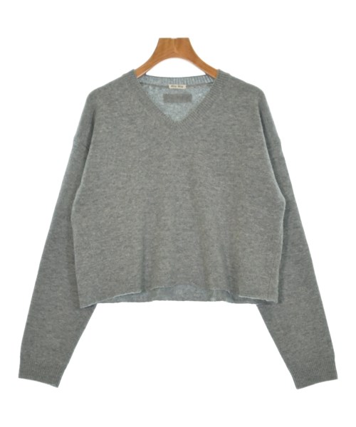 Miu Miu(ミュウミュウ)ニット・セーター グレー サイズ:44(L位)/2200657731038