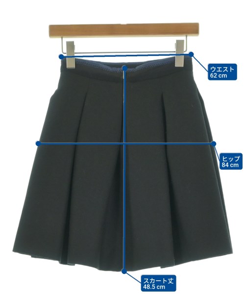 Miu Miu（ミュウミュウ）ひざ丈スカート 黒 サイズ:38(S位) レディース/2200658482014