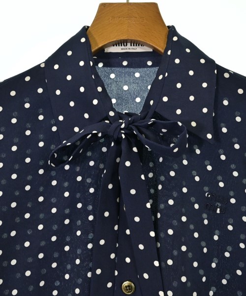 Miu Miu（ミュウミュウ）ブラウス 紺 サイズ:38(S位) レディース/2200653900186