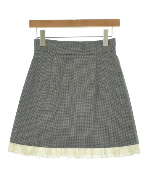 Miu Miu（ミュウミュウ）ミニスカート グレー サイズ:38(S位) レディース/2200659975027