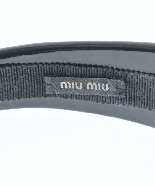 Miu Miu（ミュウミュウ）ヘアアクセサリー 黒 サイズ:- レディース/2200660452074