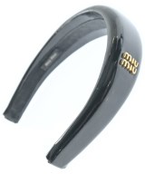 Miu Miu（ミュウミュウ）ヘアアクセサリー 黒 サイズ:- レディース/2200660452074