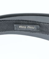 Miu Miu（ミュウミュウ）ヘアアクセサリー 黒 サイズ:- レディース/2200660452074