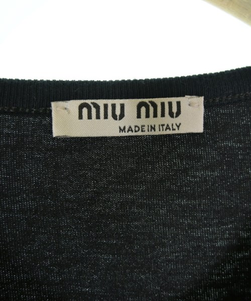 Miu Miu（ミュウミュウ）Tシャツ・カットソー 黒 サイズ:S レディース/2200710520067