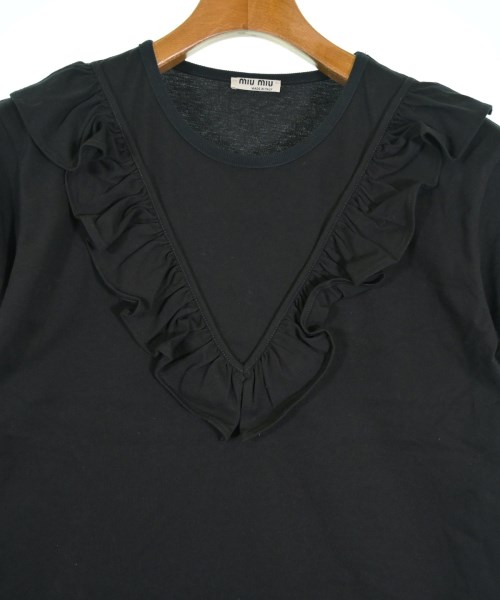 Miu Miu（ミュウミュウ）Tシャツ・カットソー 黒 サイズ:S レディース/2200710520067