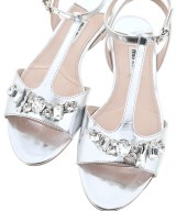 Miu Miu（ミュウミュウ）サンダル シルバー サイズ:EU37(23.5cm位) レディース/2200710557032