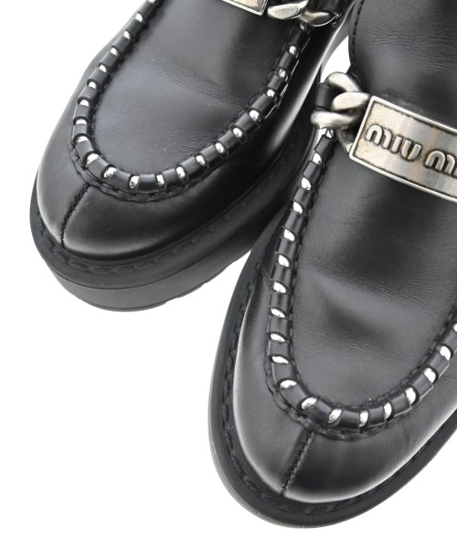 Miu Miu（ミュウミュウ）ドレスシューズ/ローファー 黒 サイズ:EU39(25.5cm位) レディース/2200710930095