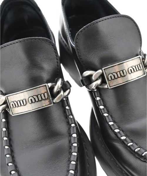 Miu Miu（ミュウミュウ）ドレスシューズ/ローファー 黒 サイズ:EU39(25.5cm位) レディース/2200710930095