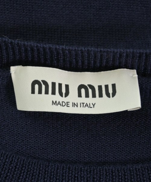 Miu Miu（ミュウミュウ）ニット・セーター 紺 サイズ:38(S位) レディース/2200713954074