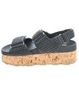 Miu Miu（ミュウミュウ）サンダル 黒 サイズ:EU37 1/2(24cm位) レディース/2200713954210