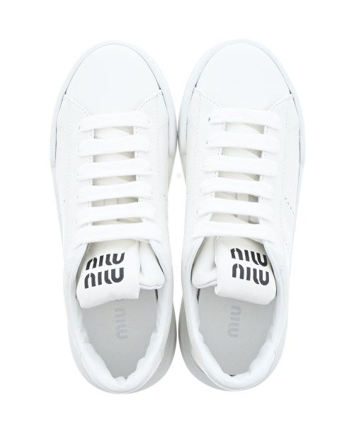 Miu Miu（ミュウミュウ）スニーカー 白 サイズ:EU37(23.5cm位) レディース/2200714422183