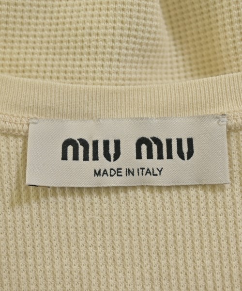 Miu Miu（ミュウミュウ）Tシャツ・カットソー 白 サイズ:XS レディース/2200715115022