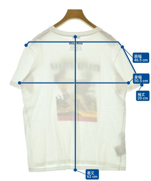 Miu Miu（ミュウミュウ）Tシャツ・カットソー 白 サイズ:L レディース/2200716111030