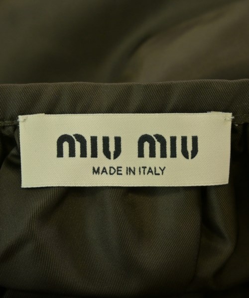 Miu Miu（ミュウミュウ）ひざ丈スカート 茶 サイズ:36(XS位) レディース/2200716679035