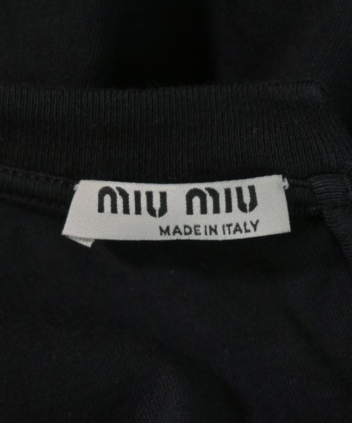 Miu Miu（ミュウミュウ）Tシャツ・カットソー 黒 サイズ:S レディース/2200716832034