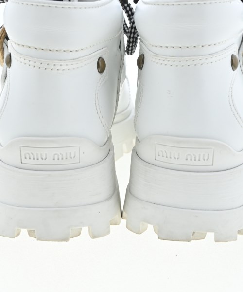 Miu Miu（ミュウミュウ）ブーツ 白 サイズ:EU37(23.5cm位) レディース/2200717056477